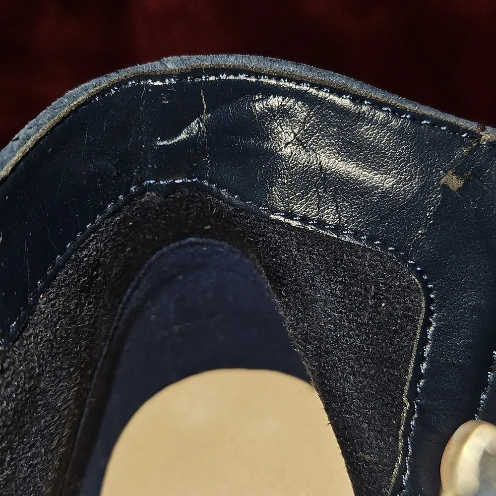 Cole Haan Women's Davenport Bootie II Suede Ankle Boots - Blue Size 8